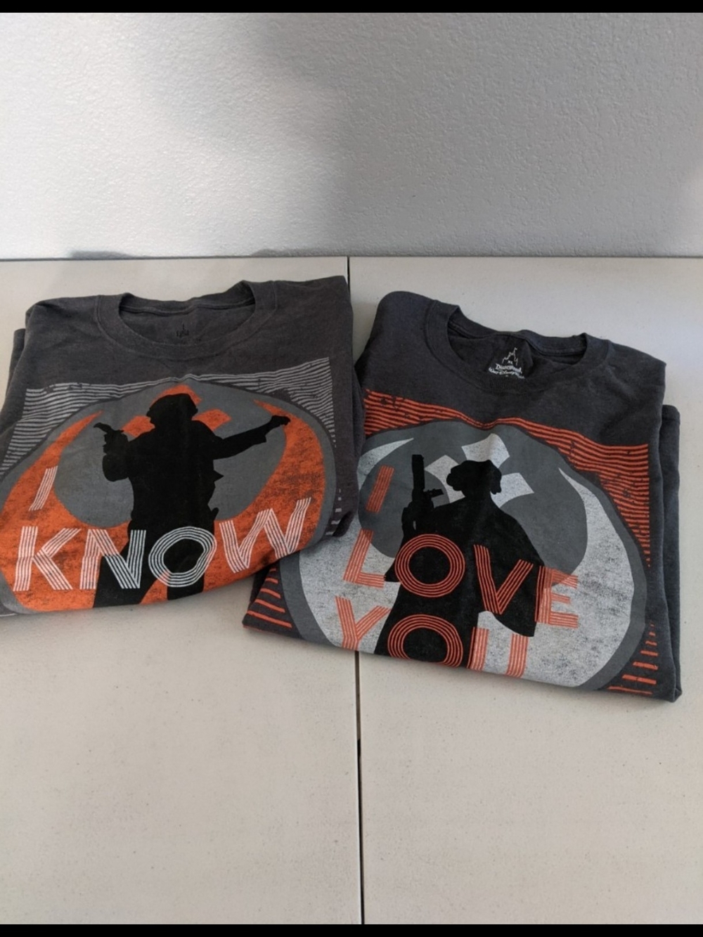 Disney Parks Star Wars Couples His Hers Tshirt Engagement Costume Park Day